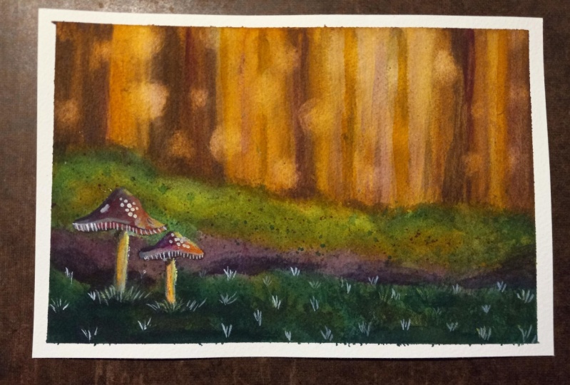 Magical Autumn Blur Forest