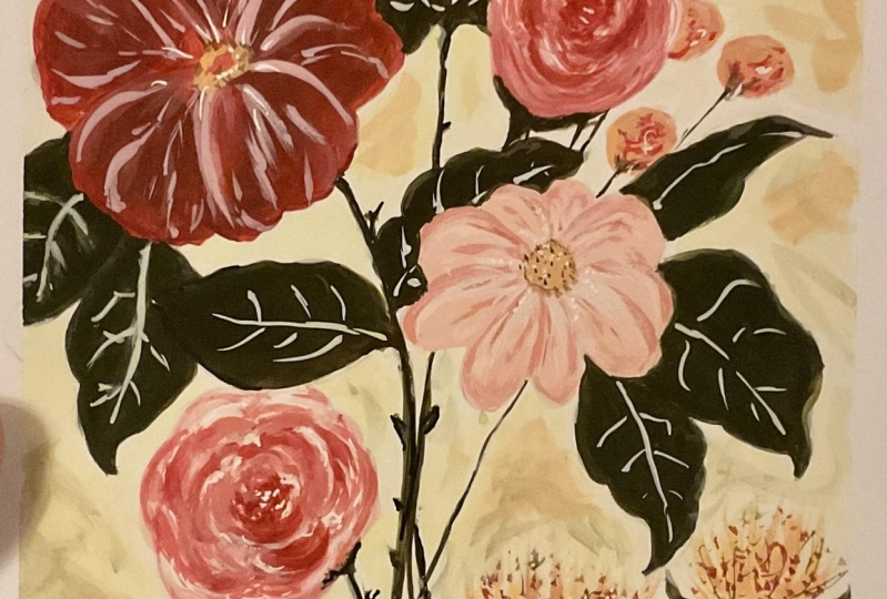 Floral Exploration with Gouache