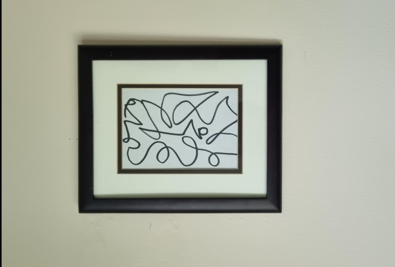 Abstract squiggly art