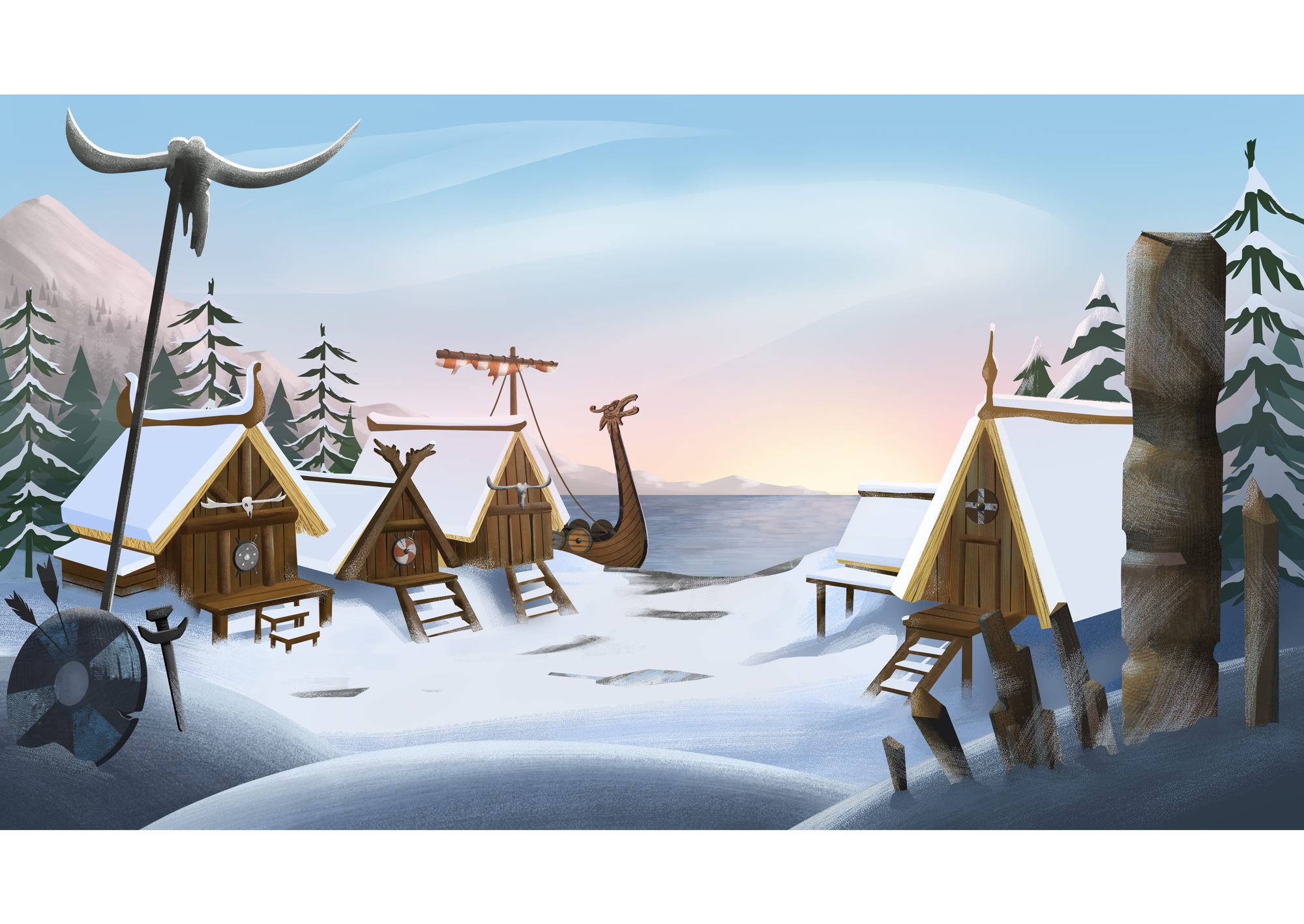 Viking village - student project