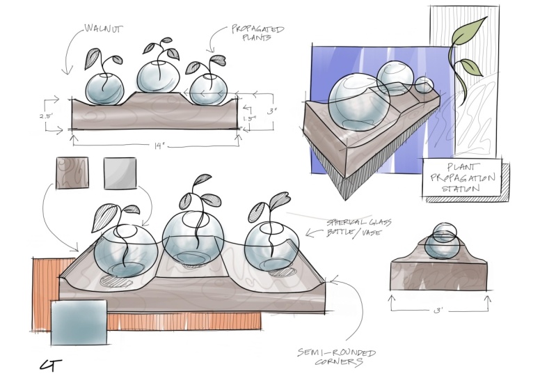 Plant Propagation Station - Sketch