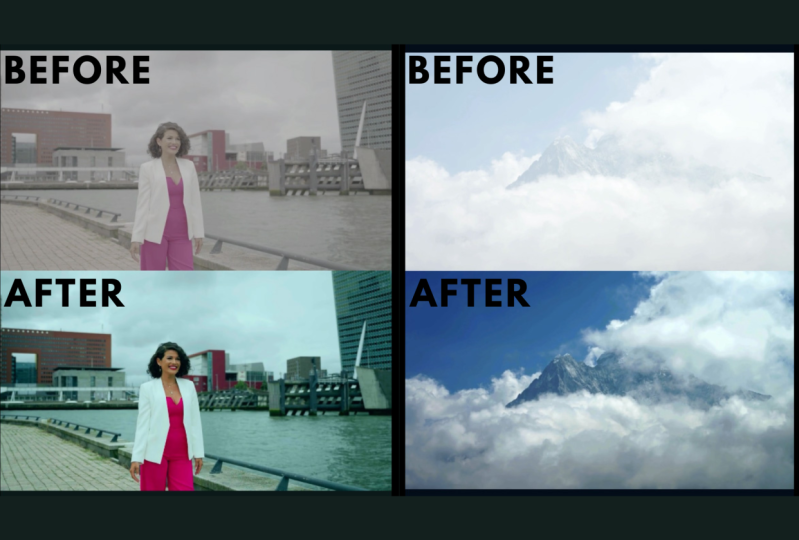 Color Grading Before vs After