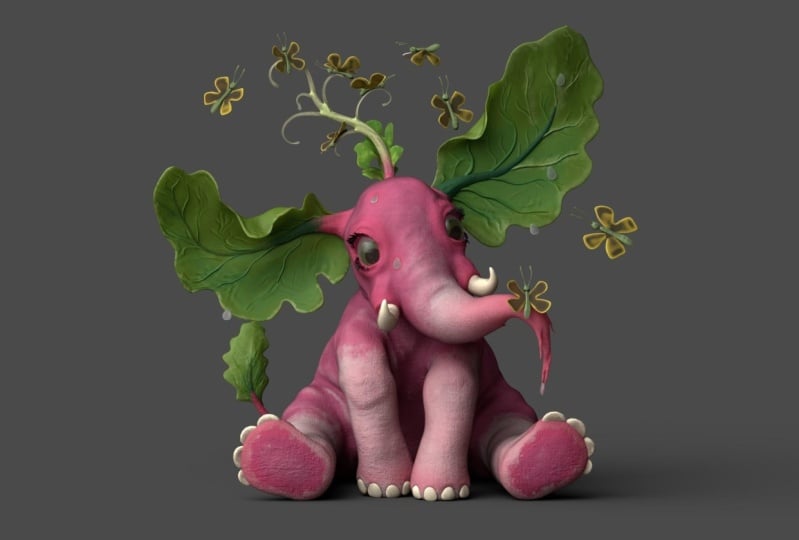 Pink Elephant with SSS