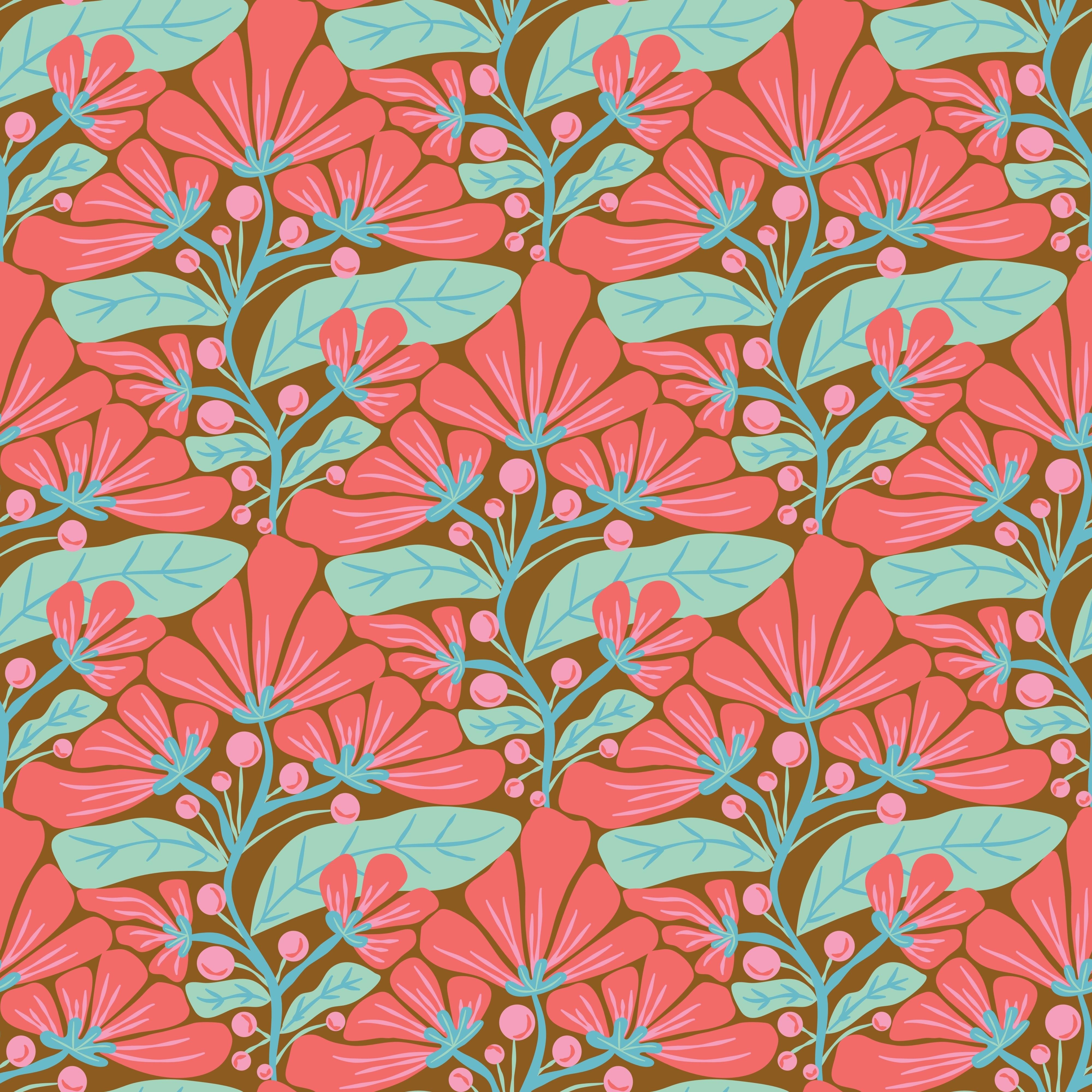 Retro Flowers - student project