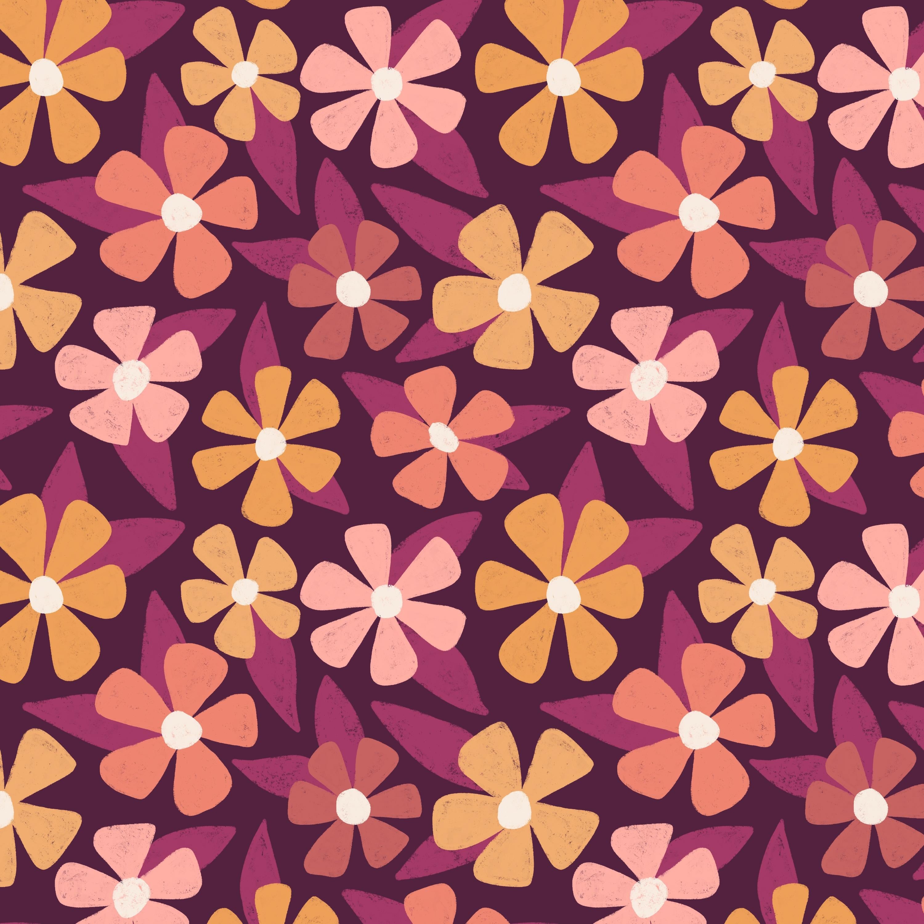 Magenta Flowers - student project