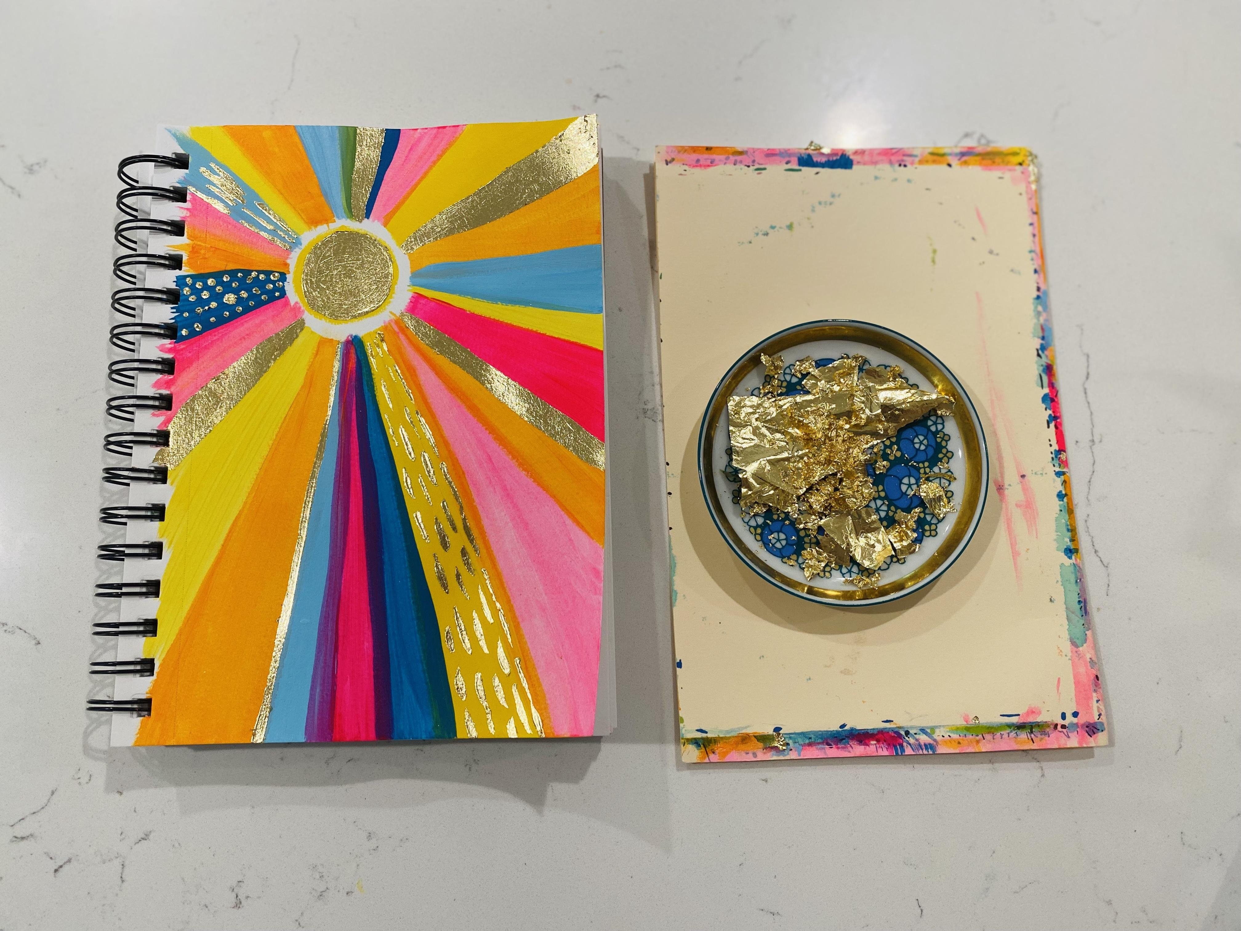 Gold Leafed Sun - student project