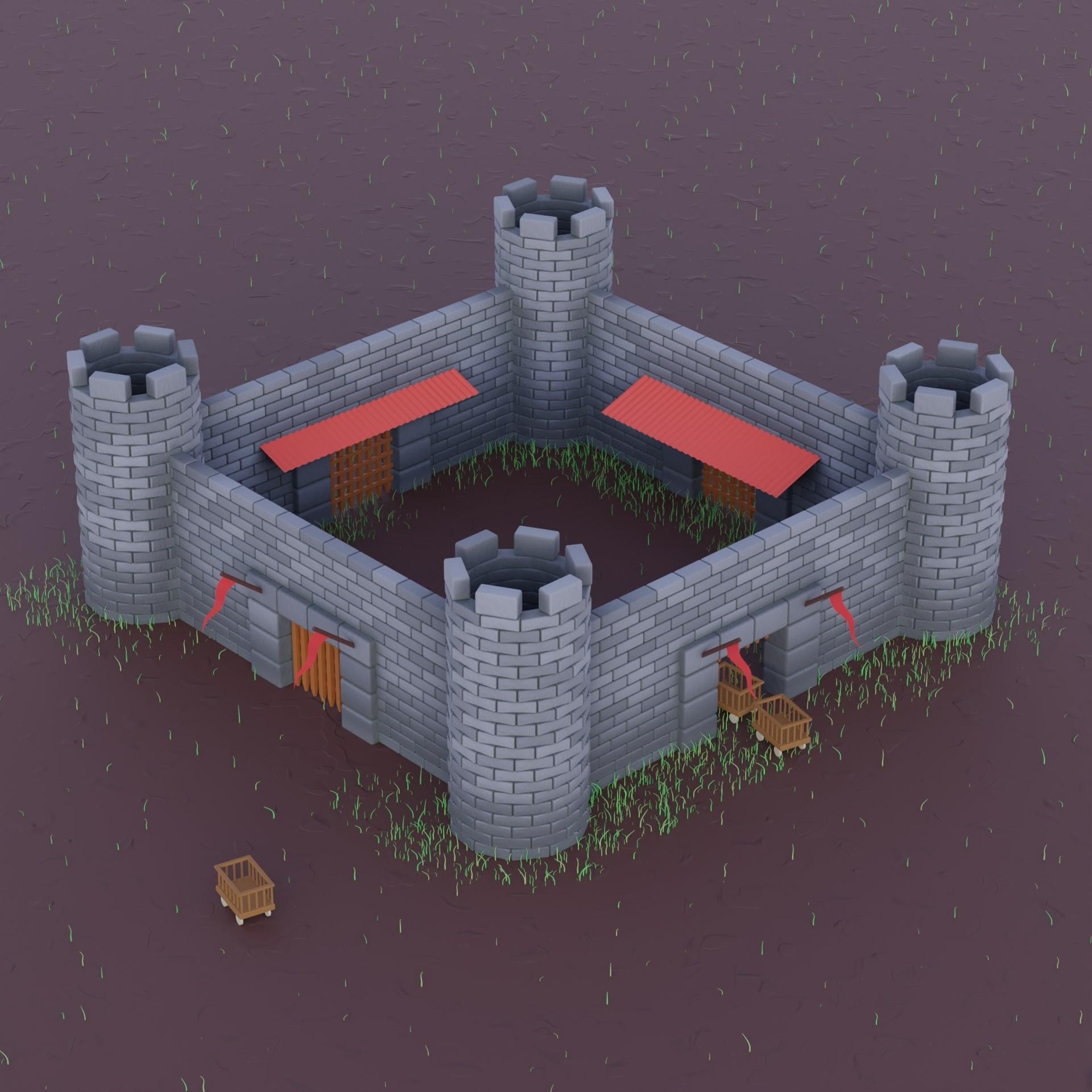 Castle - Blender 3.5 - student project