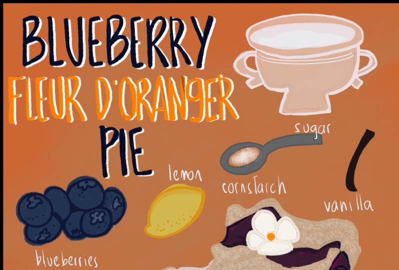 Blueberry Orange Blossom Pie