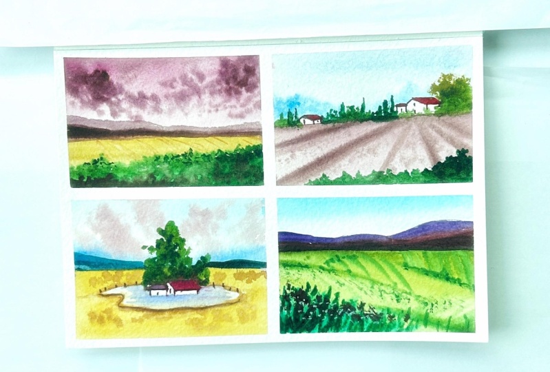 Watercolor landscape