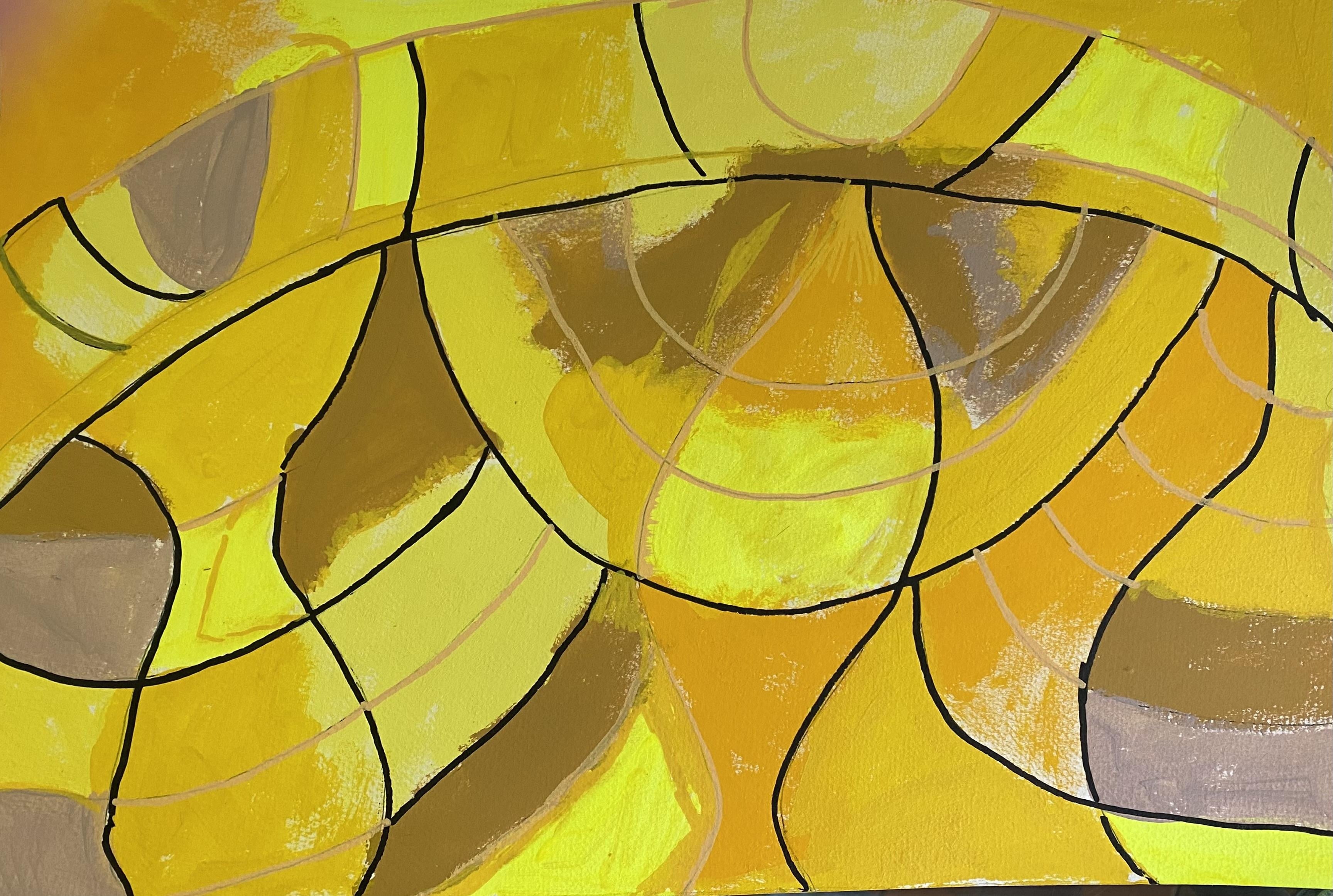 abstract with limited palette - student project