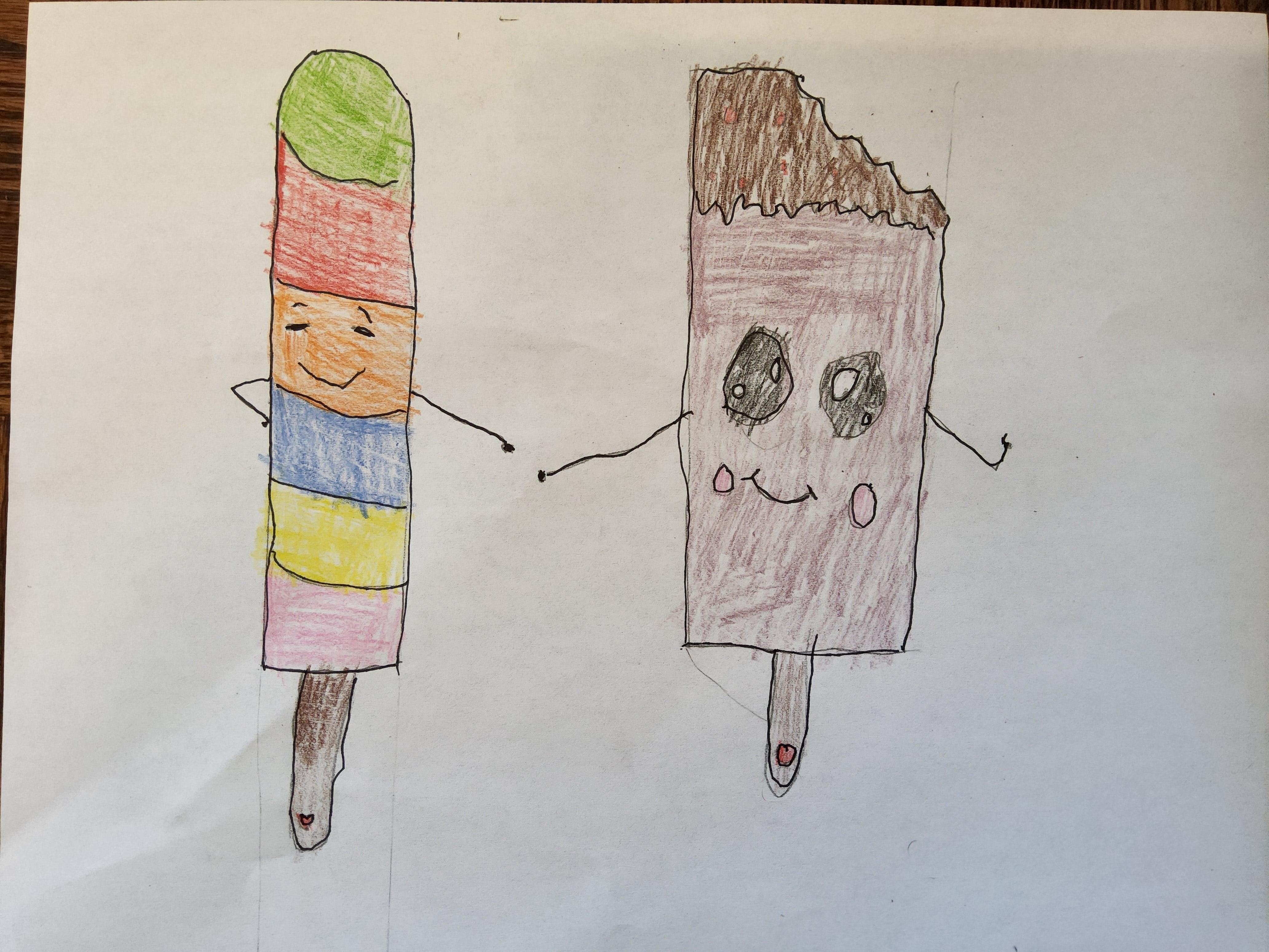 Cute ice creams. - student project