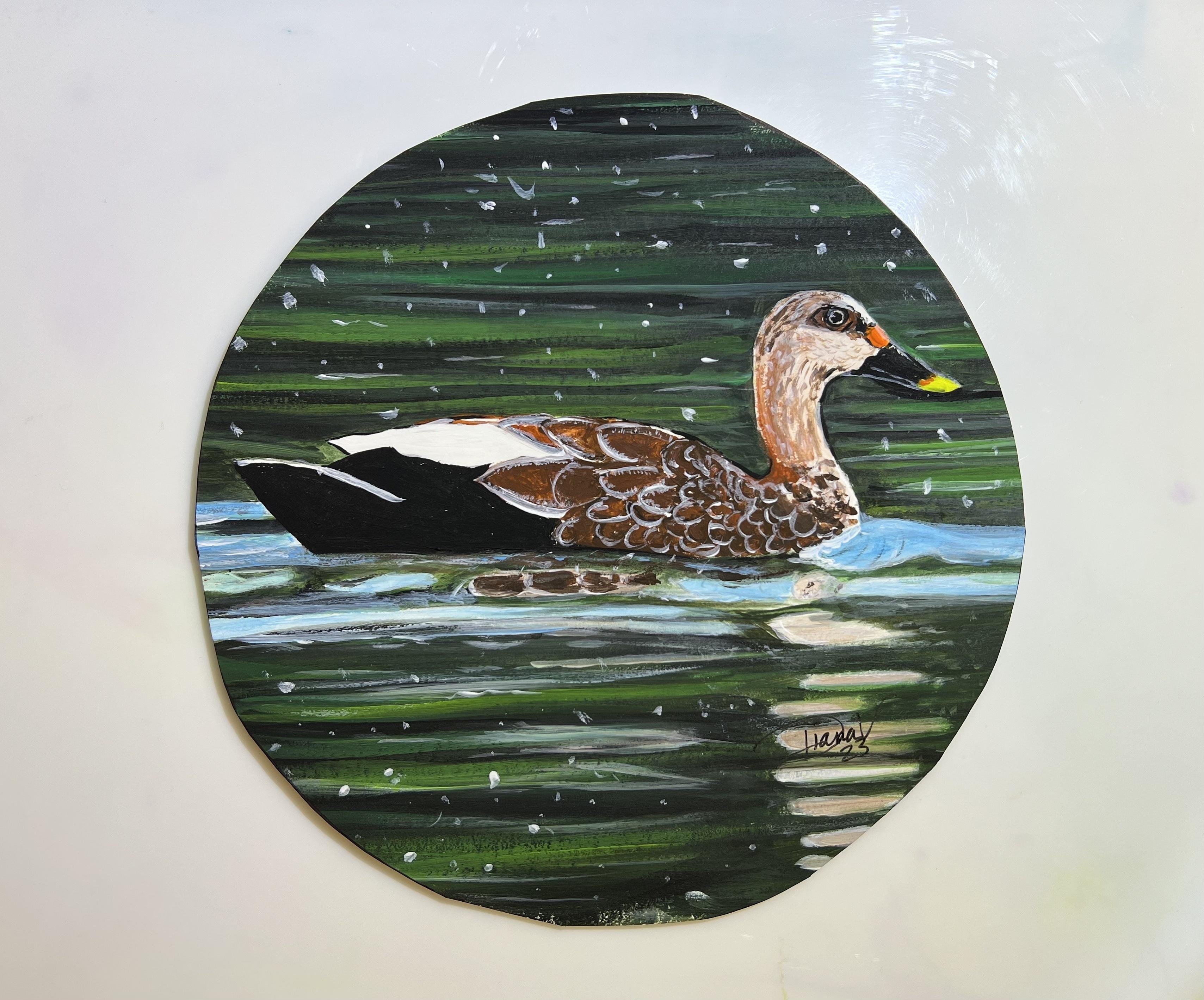 Water Duck in Acrylic - student project