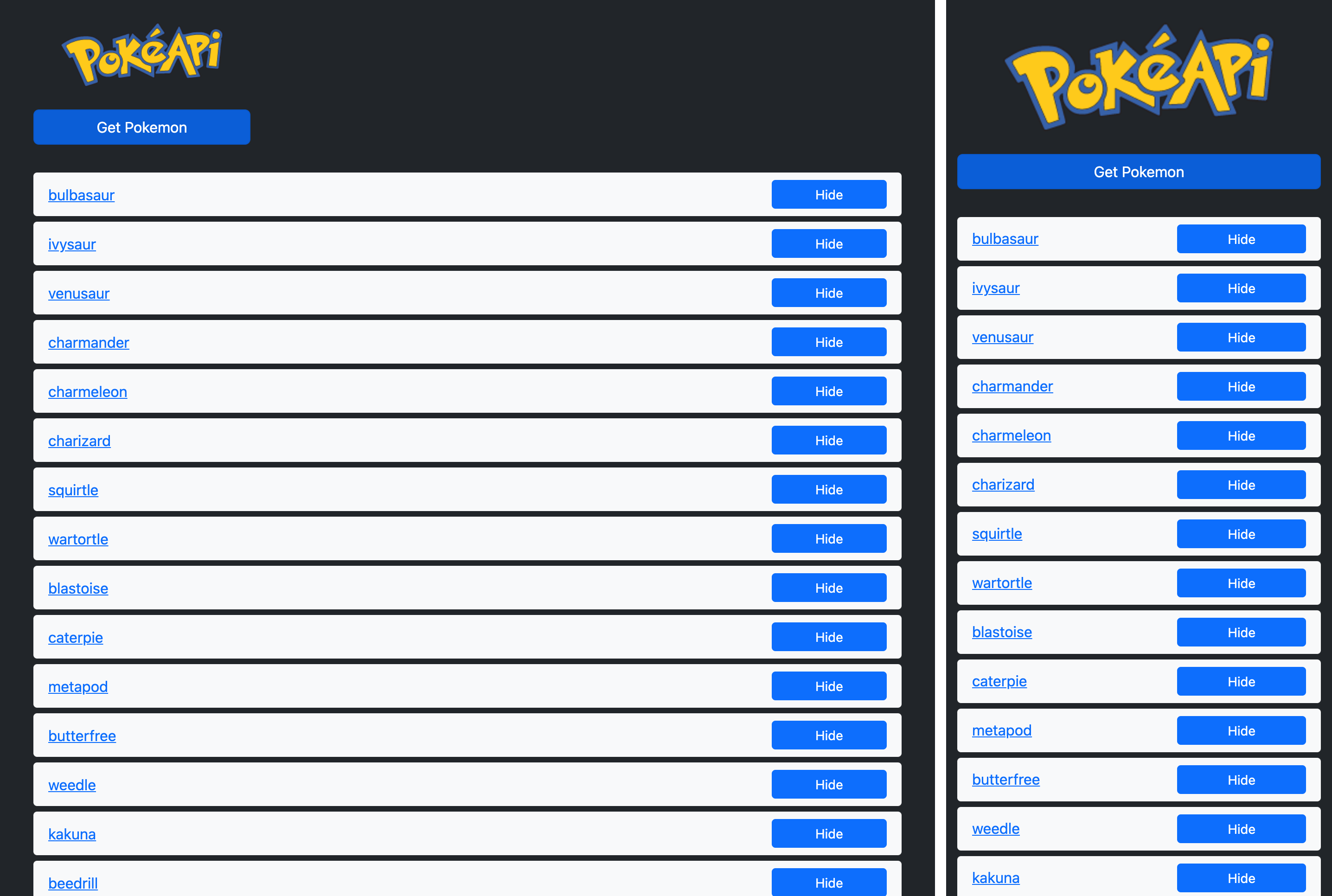 Class project: Get Pokémon - student project