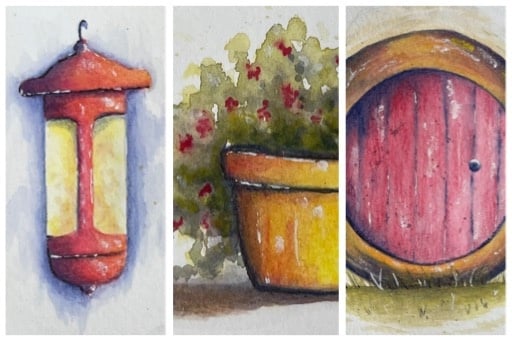 Watercolour pencil techniques