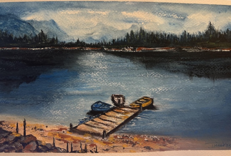 Gouache Lakes Journey