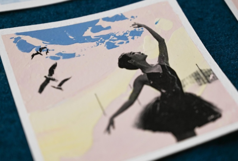 Acrylic Painting with Image Transfer