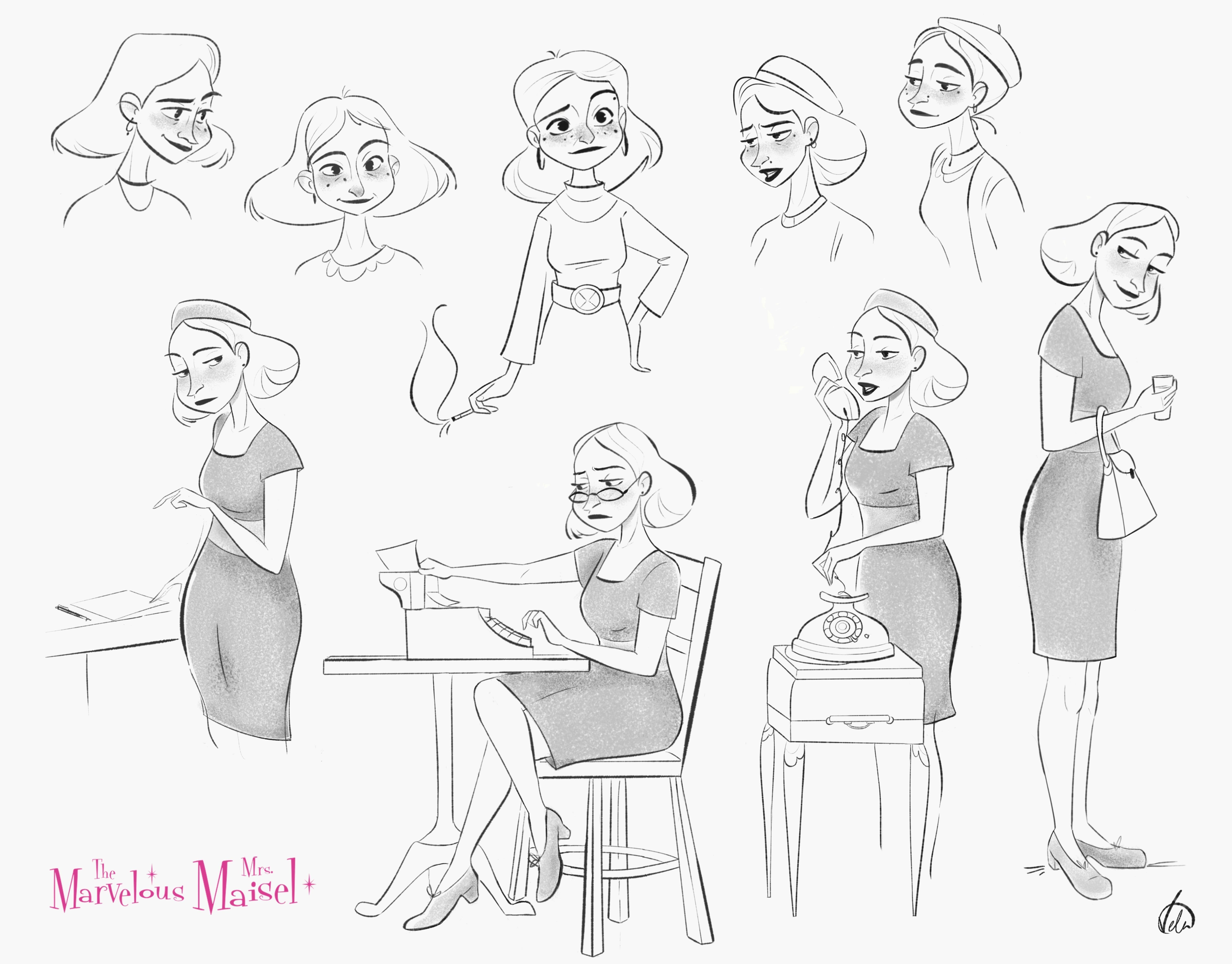 Mrs.Maisel exploration and poses - student project