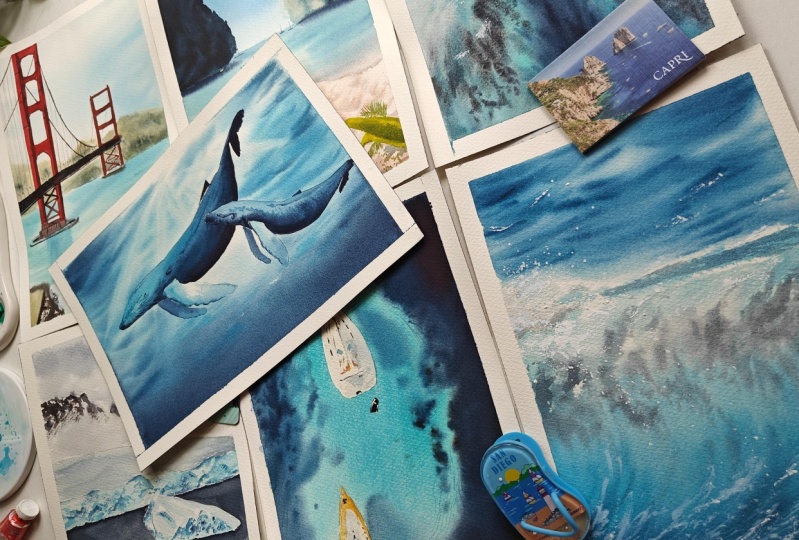 Seascape voyage around the world