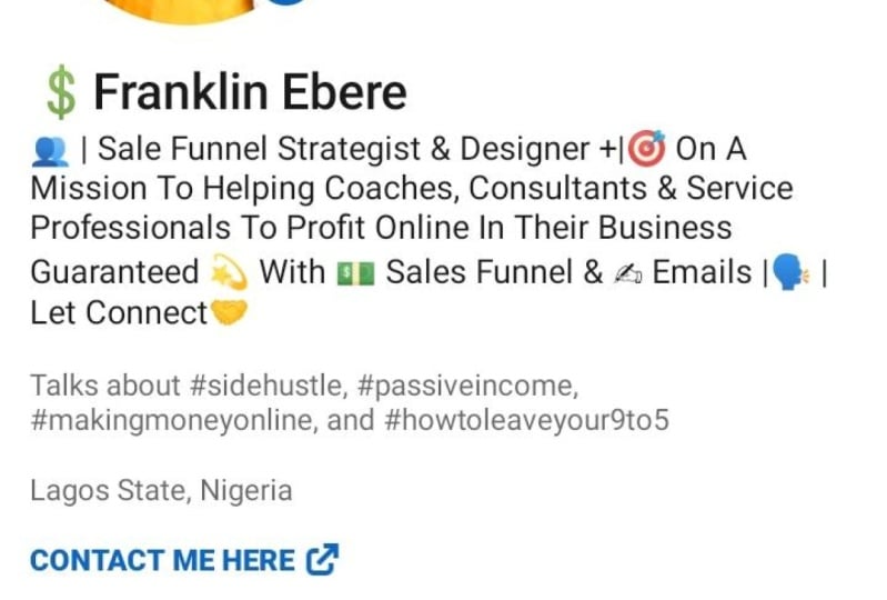 My linkdin profile