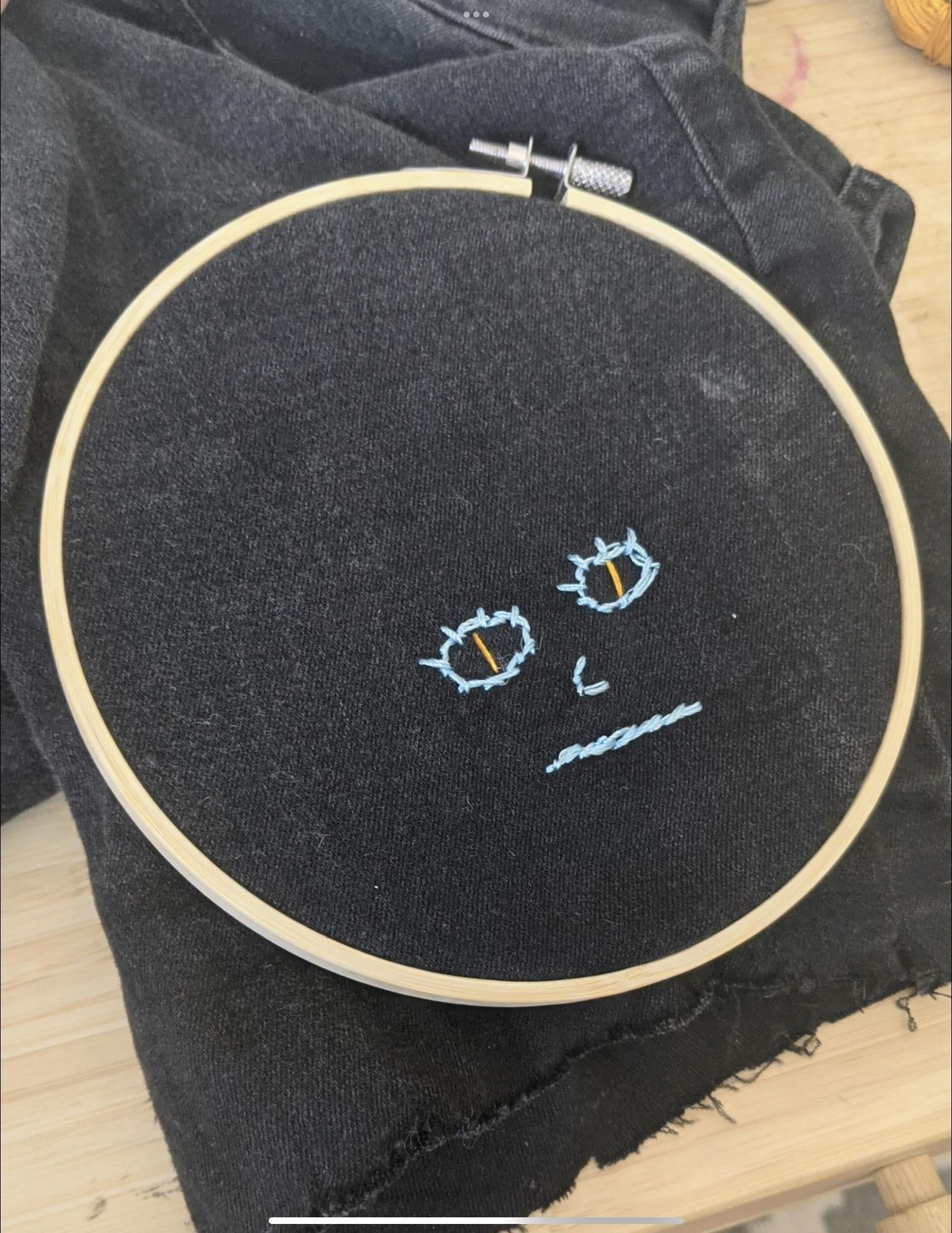 First embroidery - student project