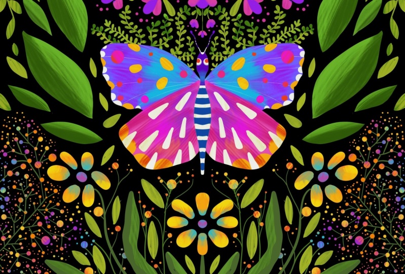 Butterfly in Garden