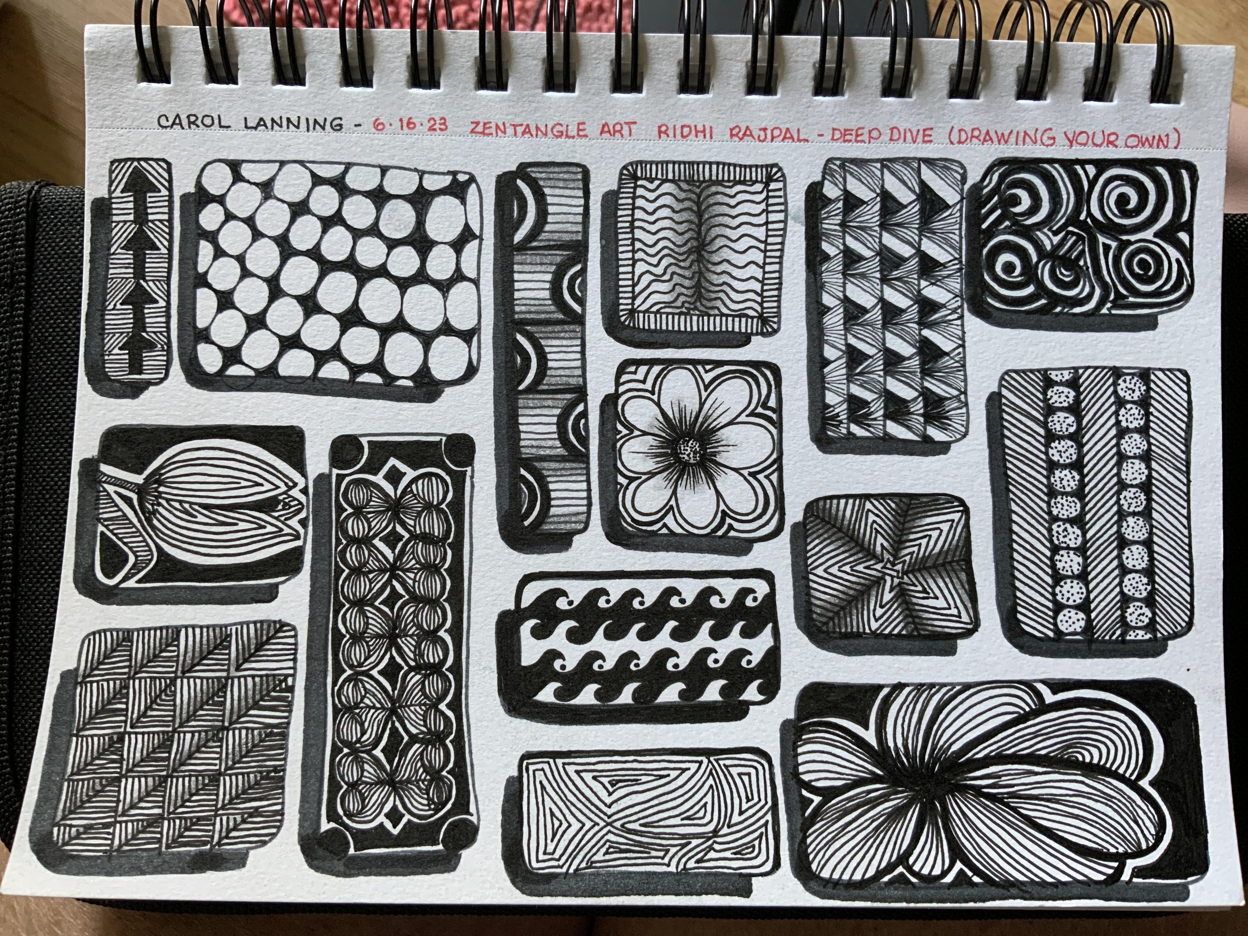 My zentangle creation from this class - student project