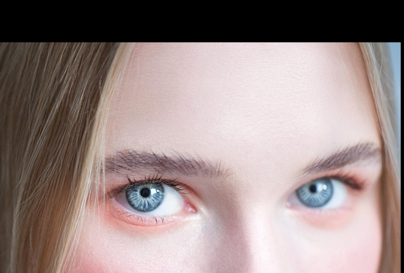 Professional beauty retouching in photoshop.