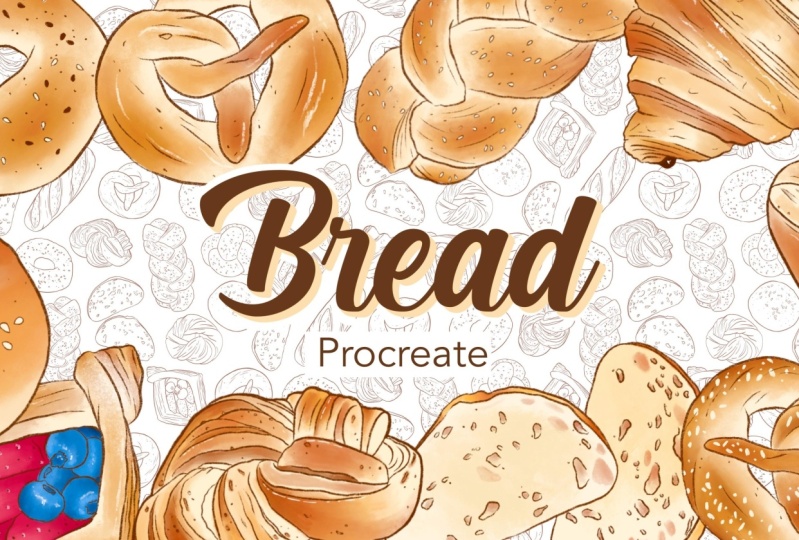Illustrating Bread In Procreate