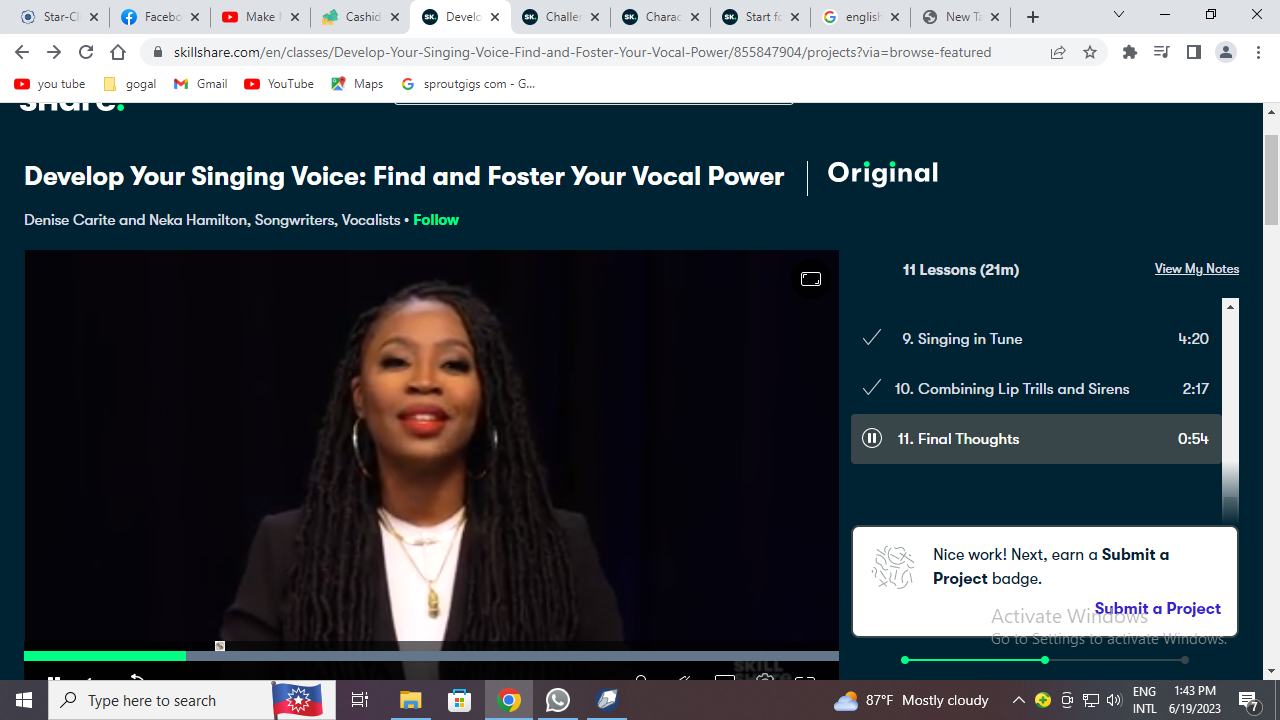 Find and Foster Your Vocal Power - student project