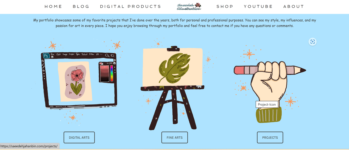 Portfolio Website - student project