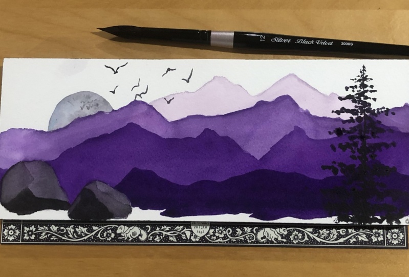 Abstract Mountainscape