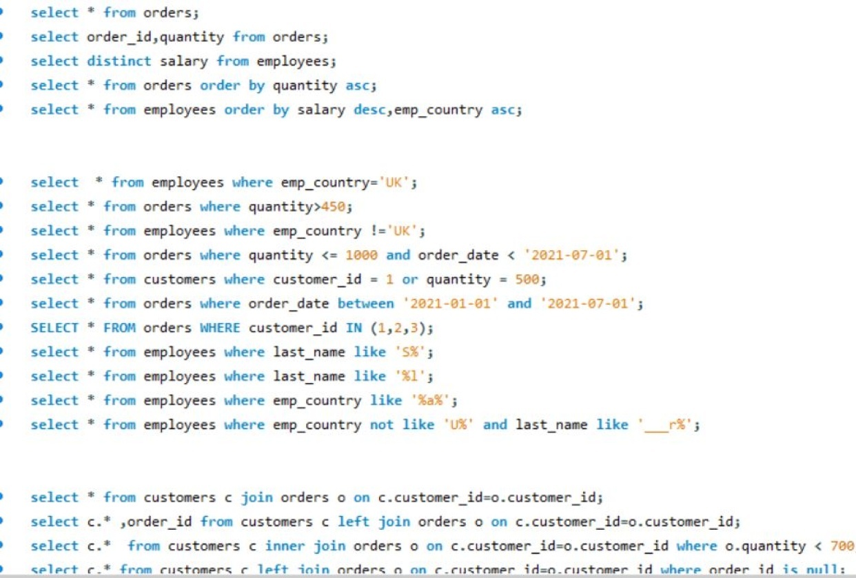 sql chapter 1 - student project