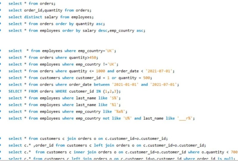 sql chapter 1