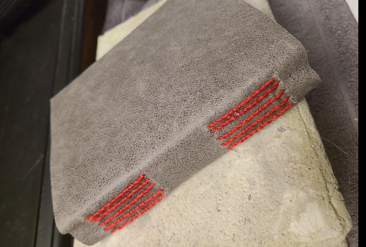 Indirect Tacketing Journal with Leather Cover - student project