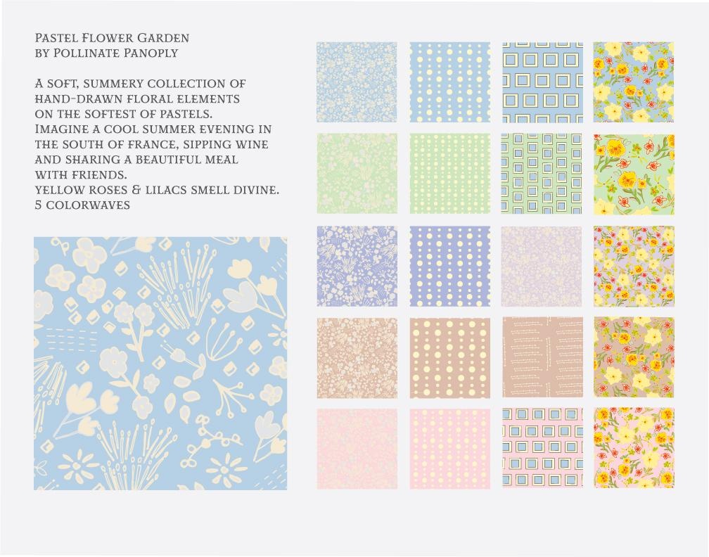 Pastel Floral Garden - student project