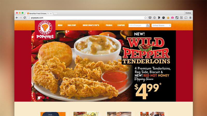 Popeyes Louisiana Kitchen - student project