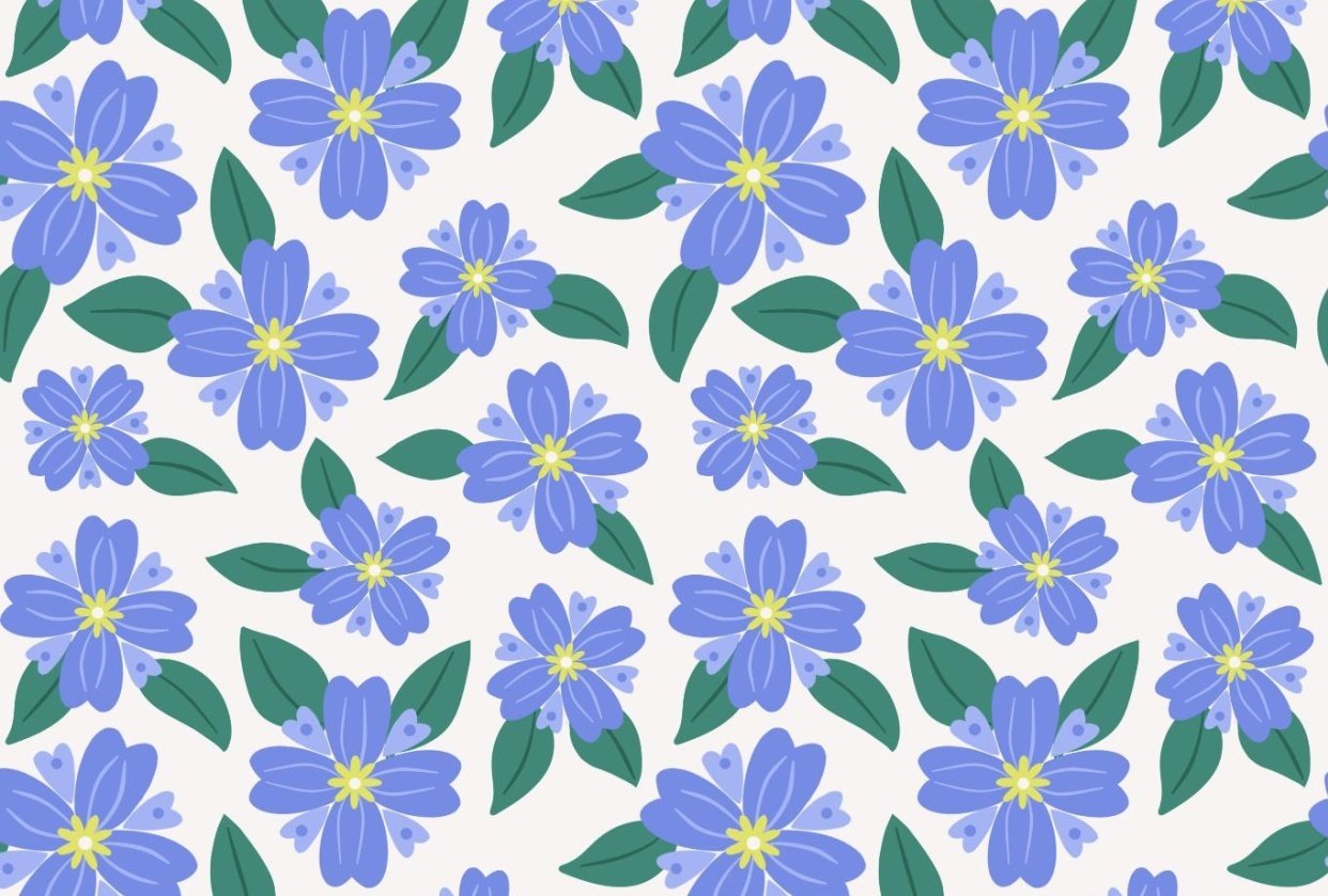 Blue Flowers - student project