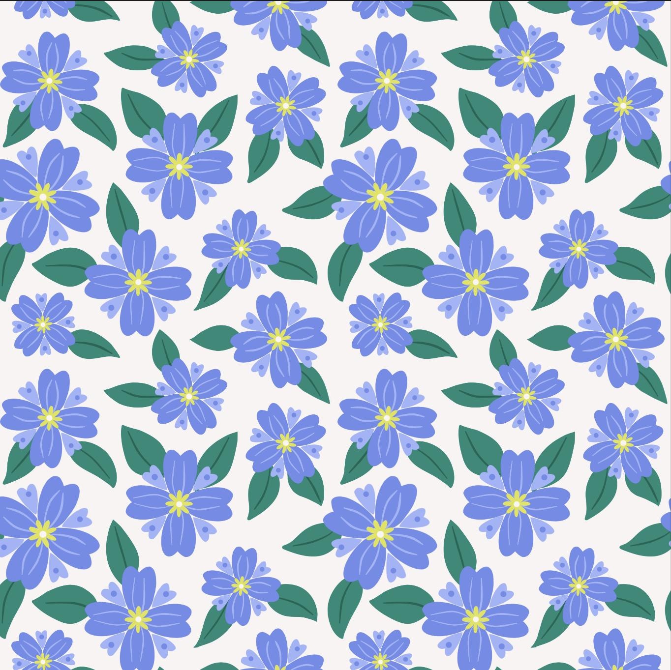 Blue Flowers - student project
