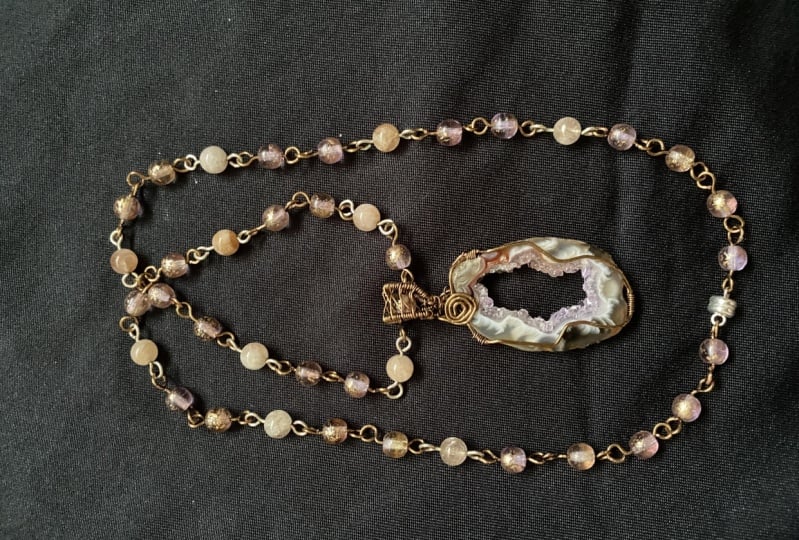 Agate Pendant with chain