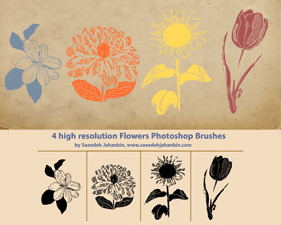 Flowers Brush Pack