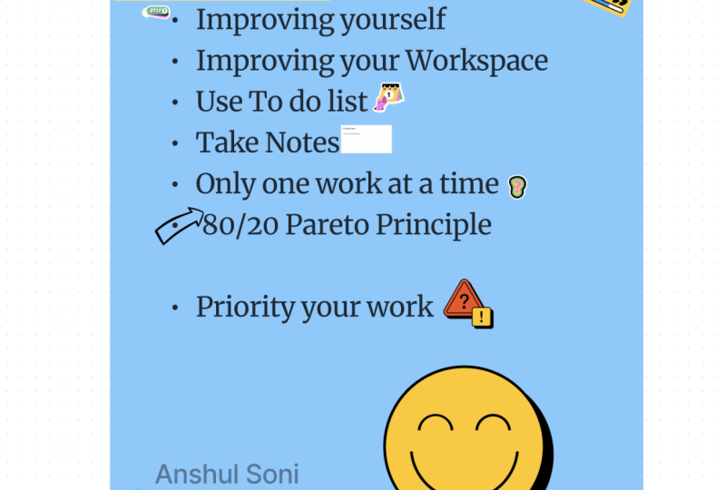 Being Productive Ideas!