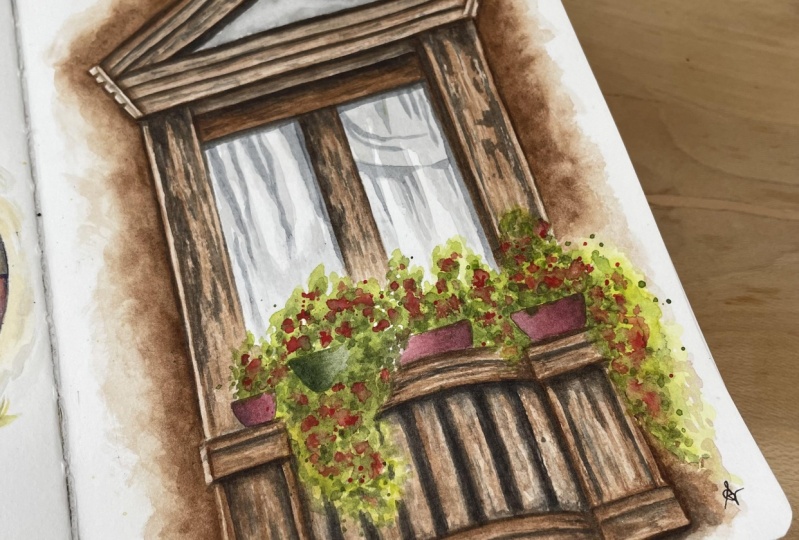 Loose balcony flowers