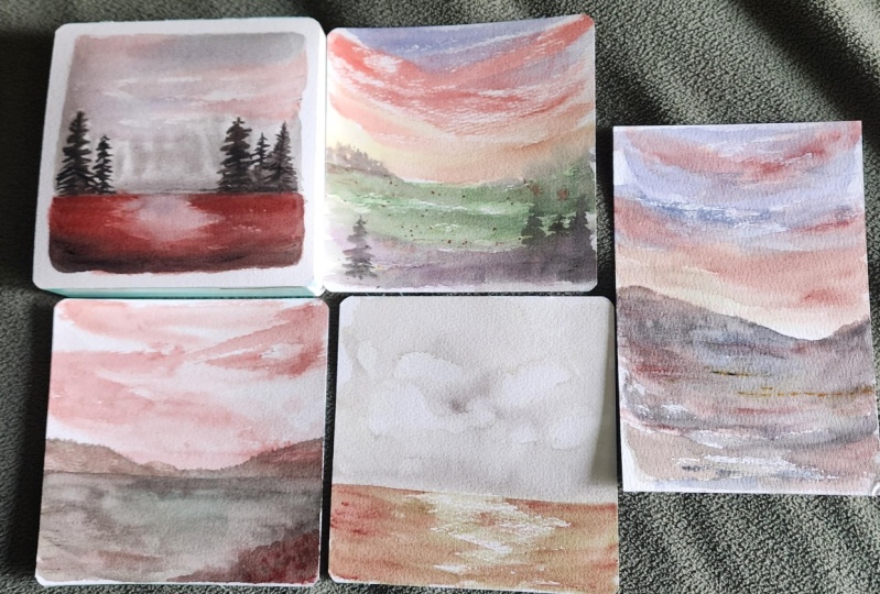Watercolor Loose landscape