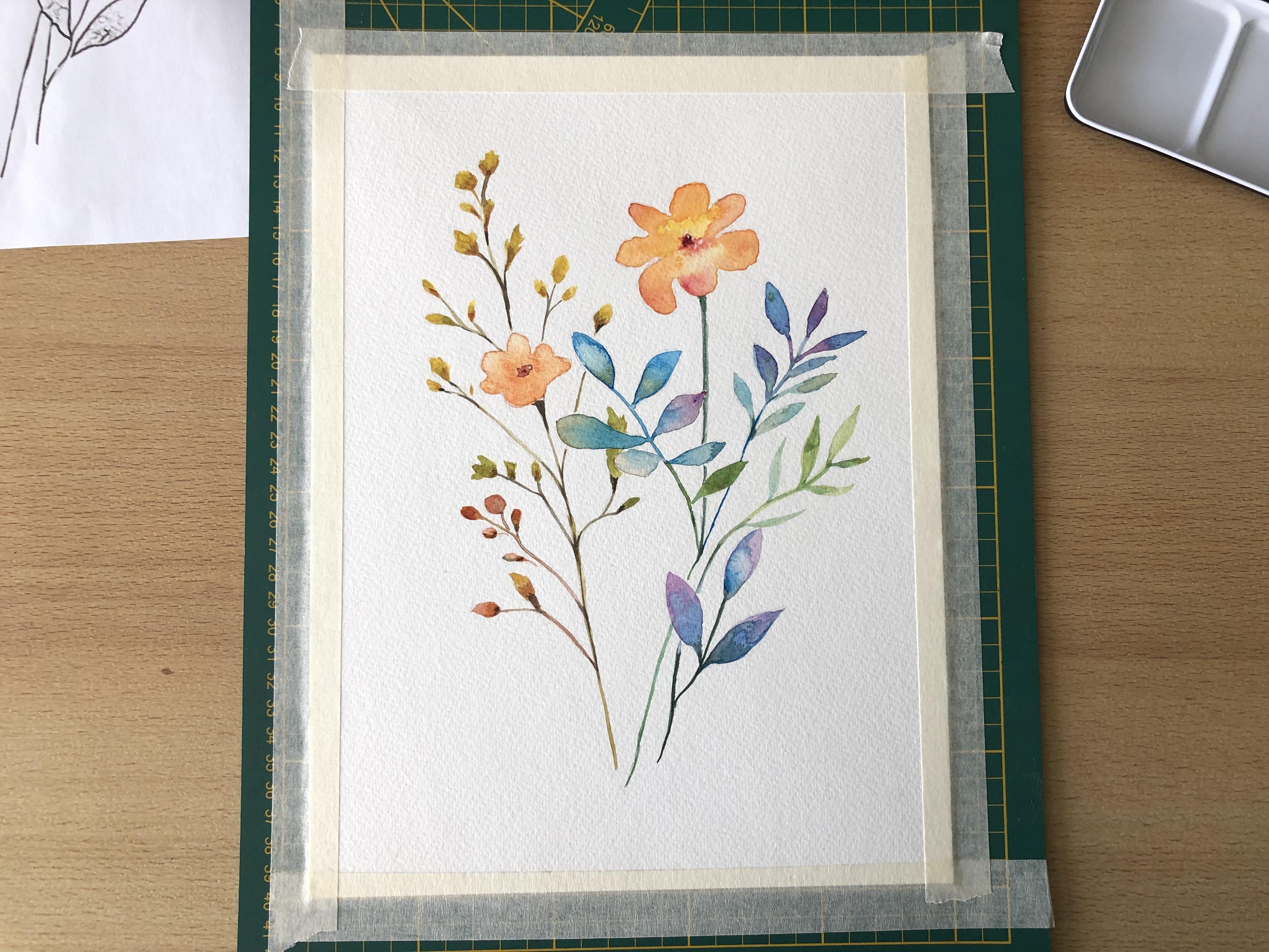 My first watercolor project - student project