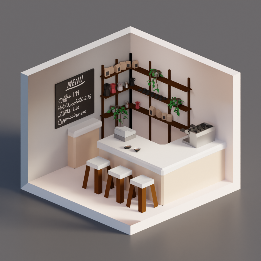 Cute Coffee Shop - student project