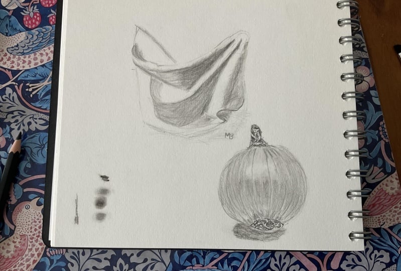 Drape and garlic