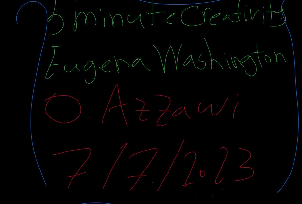 Letter for My Future Version for 5 Minute Creativity - Eugena Washington - student project