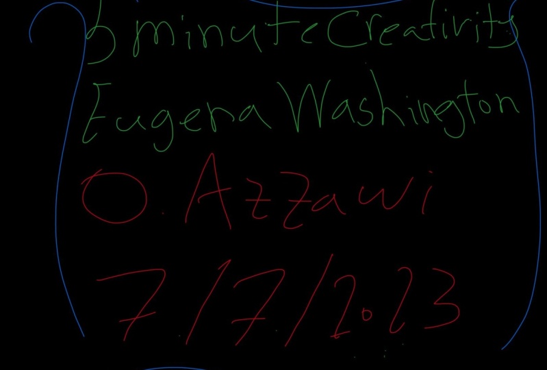 Letter for My Future Version for 5 Minute Creativity - Eugena Washington