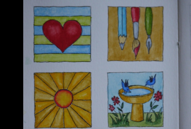 Fun mini watercolours