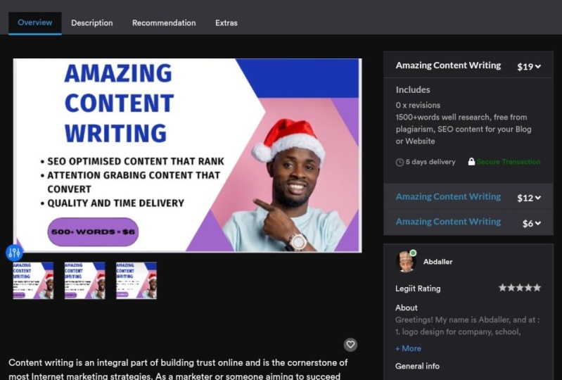 Amazing Content Writing